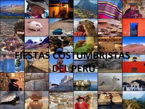 FIESTAS COSTUMBRISTAS DEL PERÚ