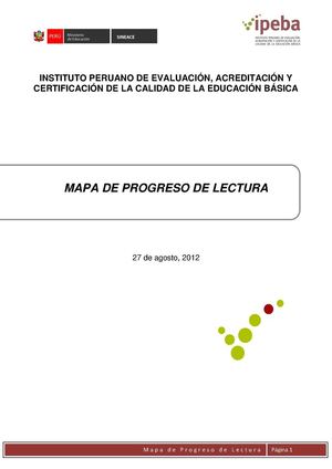 MAPA DE PROGRESO DE LECTURA