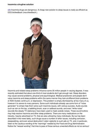 Insomnia - a Drugfree Solution