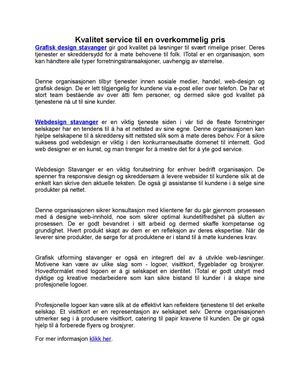 Grafisk Design, Logo Design, Webdesign Stavanger