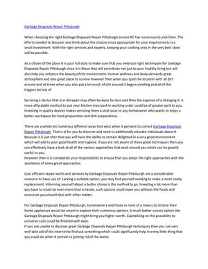 Garbage Disposals Repair Pittsburgh Call 412-246-8502  Pittsburgh PA Garbage Disposals