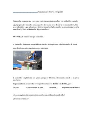 Obtencion de los metales