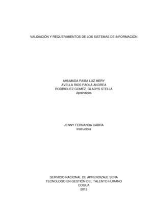 Definir necesidades de información de la gestión del talento humano de acuerdo con los requerimientos de la organización y de las partes interesadas
