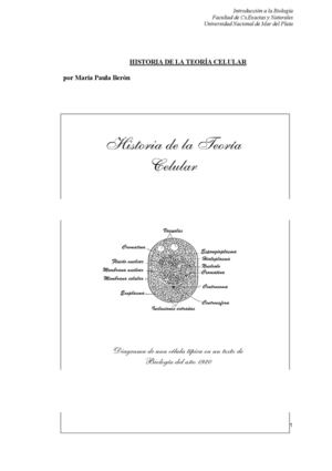 Historia De La Teoria Celular