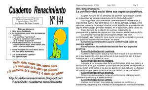 Cuaderno Renacimiento Nº 144, julio 2013