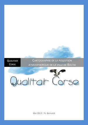Carto de la pollution atmo à Bastia