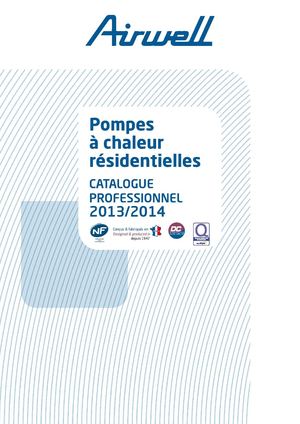 Catalogue PAC résidentielles 2013-2014