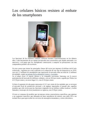 Los celulares básicos