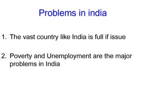 Problems in India