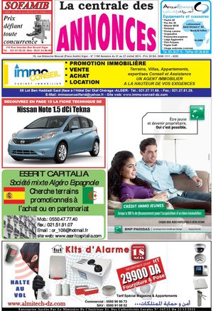 La centrale des annonces N° 1156 Semaine du 21 au 27 Juillet 2013