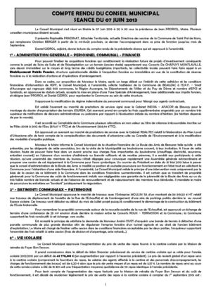 Séance du 07 juin
