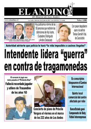 Diario El Andino - Miércoles 24 de Julio de 2013