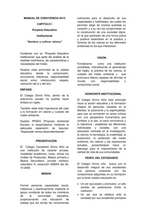 Manual de convivencia