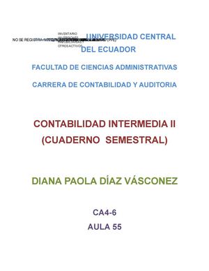 Contabilidad Intermedia II