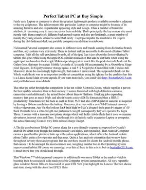 Perfect Tablet PC at Buy Simple