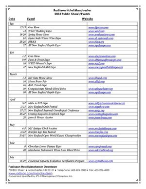 Manchester New Hampshire Events