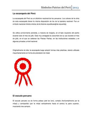 Símbolos Patrios del Perú