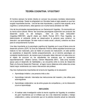 TEORÍA DE VYGOTSKY