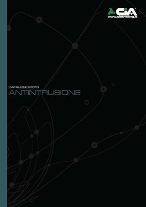 Catalogo Antintrusione 2013 Cia Trading