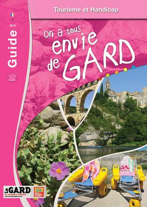 Brochure Tourisme et Handicap - Agence de Développement et de Réservation Touristique du Gard