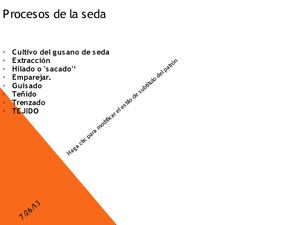procesos de la seda
