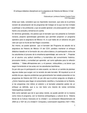 El enfoque didáctico disciplinario en la asignatura de Historia de México I-II del CCH(Desiree Cuestas Flores)