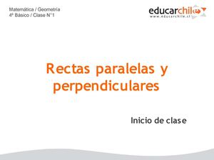 rectas paralelas y perpendiculares