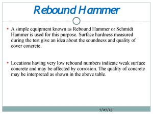 Rebound Hammer types