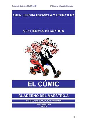 Secuencia Didáctica El Cómic. 