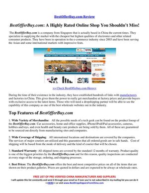 BestOfferBuy.com Review