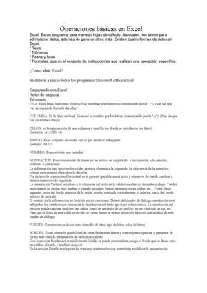 manual básico de excel