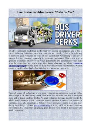 Calameo How Restaurant Advertisement Works For You