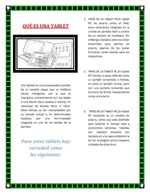 TABLETS ORIGEN Y SERVICIO