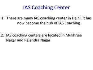 IAS Coaching Center