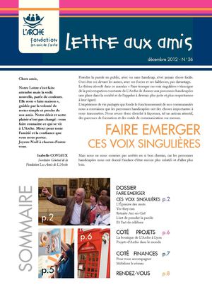 Lettre aux Amis n°36