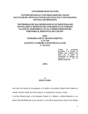 Diversidad de Macrohongos