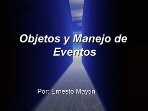 Manual de JavaScript -parte 3 Objetos y Manejo de  Eventos