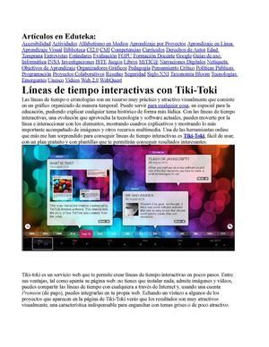 Líneas de tiempo interactivas con Tiki