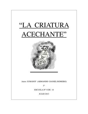La criatura acechante