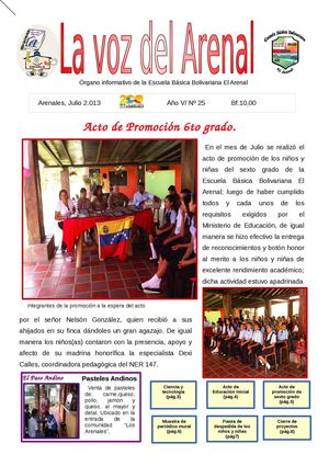 Periódico del mes de Julio.