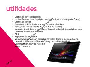 utilidades de una tablet