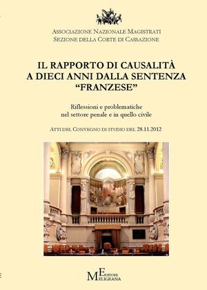 Il Rapporto di Causalità a dieci anni dalla sentenza “Franzese”. Riflessioni e problematiche nel settore penale e in quello civile. Atti dell’Incontro-Dibattito tra i Magistrati della Corte e il Foro