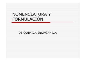 Formulación de Sales Binarias