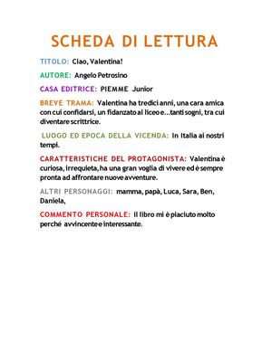 Ciao, Valentina! (Matilde)