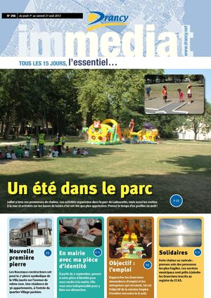 Drancy immédiat 256 - 1er août 2013