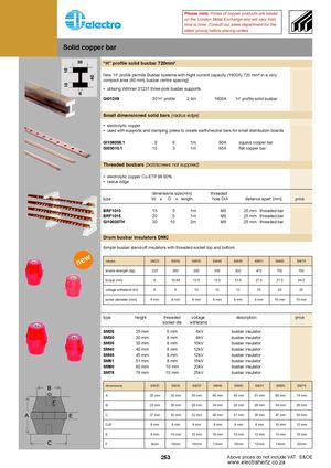 Electrahetz catalogue Busbar 6