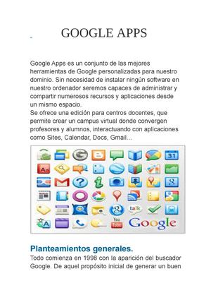 VENTAJAS EDUCATIVAS DEL GOOGLE APPS