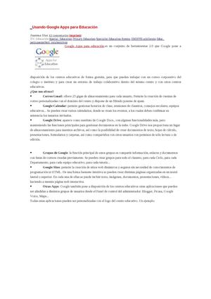 ventajas educativas del google apps