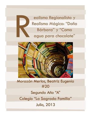 Regionalismo y Realismo Magico