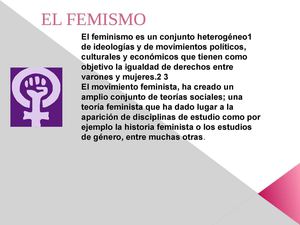 EL FEMINISMO